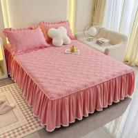 Protector de almohada antideslizante para cama con dientes, color sólido, tamaño completo, para cama doble, individual, Queen - details 9