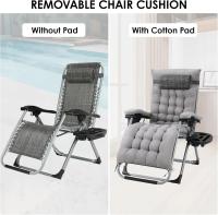 Sillón, sillón de exterior de 5 posiciones, chaise plegable con colchón, cuna plegable para acampar, sillones resistentes al aire libre - details 6
