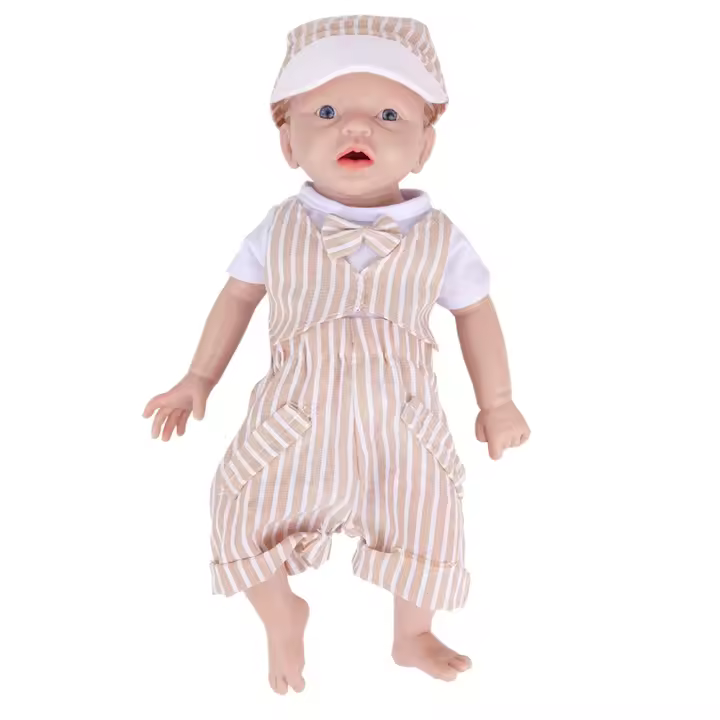 Muñeca de Bebé Recién Nacido de Silicona IVITA 14.96 pulgadas, 1.58kg, Pañuelo Incluido - 1
