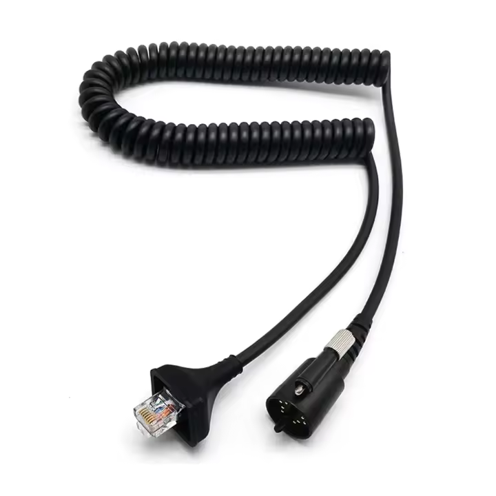 Cable Flexible de resorte para KMC-27 TK-690 TK-790 TK-890 TK-5710 mantenimiento de micrófono de altavoz de mano - 1