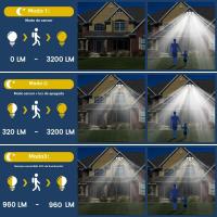 Luz LED solar impermeable con sensor de movimiento para exteriores, farola DE SEGURIDAD - details 1