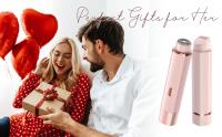 Recortador de bikini para mujer, maquinillas de afeitar eléctricas 2 en 1 para mujer, resistente al agua IPX7, afeitadora húmeda y seca recargable por USB, adecuada para depilación en todo el cuerpo - details 4