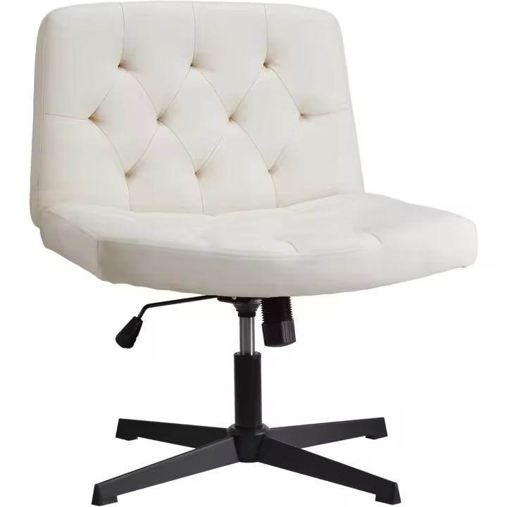 Respaldo Medio,Silla de Oficina,Ancha sin Ruedas,Silla ergonómica para Juegos,Silla Dresser Regulable - 1
