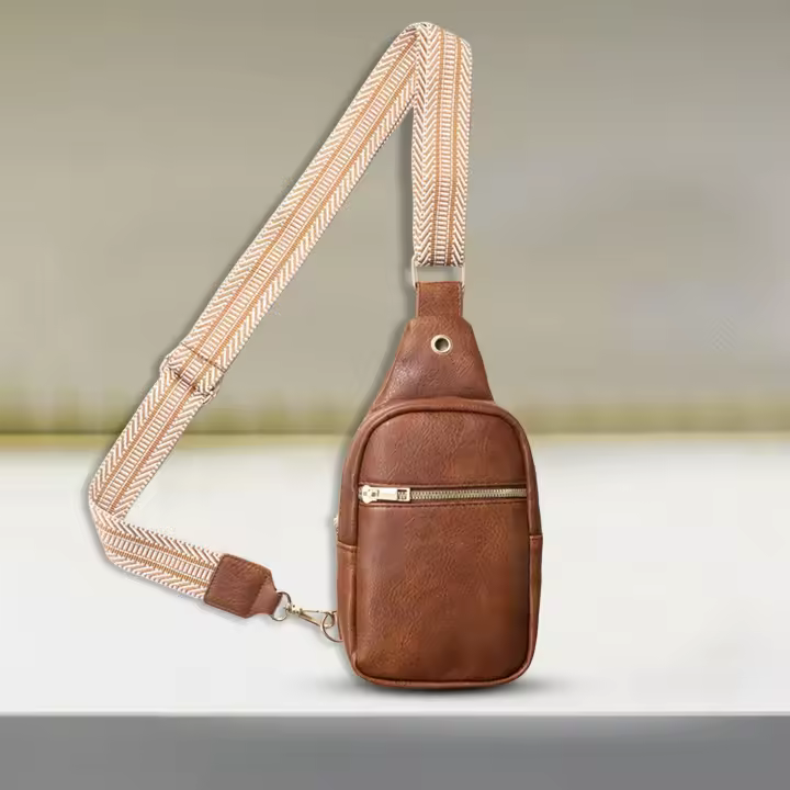 Bolsos cruzados para mujer, mochila tipo bandolera, bolso de viaje, riñonera de cuero, bolso de pecho, mochila - 1