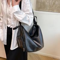 Bolso Hobo de Color sólido, bolso de hombro de piel sintética con cremallera, bolso cruzado multifunción impermeable, mochila para mujer - details 8