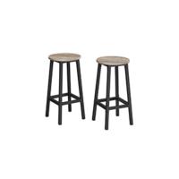 Mesa de bar rectangular estrecha, mesa de cocina, mesa de bar comedor, marco de acero, 100 x 40 x 90 cm, fácil montaje, industrial, gris/negro/marrón/blanco - details 7
