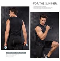1 unidad. Chaleco para hombre, camiseta para correr, camisetas de fútbol para niños, Jersey para hombre, ropa deportiva para correr para hombre, ropa superior de compresión de secado rápido para Fitness - details 10