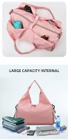 Bolsa de gimnasio para mujer, bolso de mano deportivo de gran capacidad con correa para el hombro, ideal para Yoga y natación - details 5