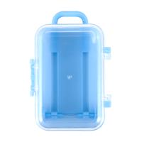Mini maleta de viaje con rodillo azul, caja de dulces con personalidad, caja de dulces de boda creativa, caja de carro de equipaje, juguete de dulces, almacenamiento pequeño - details 1