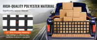 SucceBuy Red para portón trasero, 54 x 18 pulgadas, para camiones, SUV, camionetas, jeeps y remolques, 4 correas, ajustable - details 1