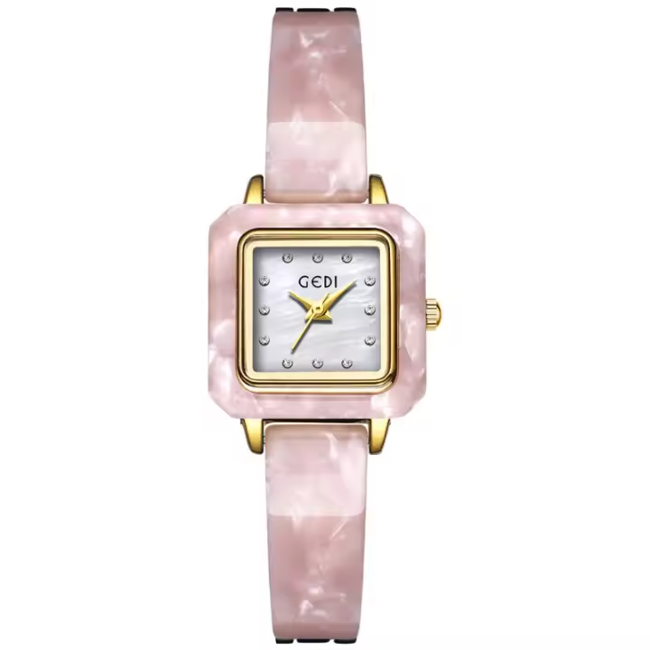 Reloj de cuarzo de pulsera retro de lujo ligero y exquisito reloj de mujer de nicho y alta gama - 1