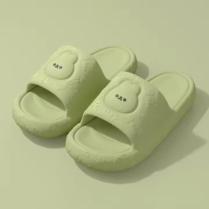 Zapatillas frescas para mujer, nueva casa interior de verano, baño, baño, silenciosas, uso externo, zapatillas de pareja antideslizantes para hombre - 1