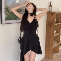 Vestido plisado con cuello en V, nuevo diseño de nicho de verano falda dulce y fresca YL23309GN - details 6