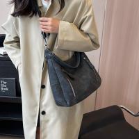 Bolso cruzado de lujo para mujer, bandolera de un solo hombro, de gran capacidad, Retro, mate, de cuero PU - details 11