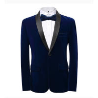 Chaqueta de terciopelo para hombre, abrigo deportivo ajustado, color sólido - details 4
