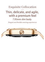 2024 Relojes de lujo de alta gama para mujer Reloj inteligente con llamada Bluetooth Reloj inteligente resistente al agua Monitor de salud de oxígeno y presión arterial Pulsera para mujer para Android iOS, regalos exquisitos para mujer - details 5