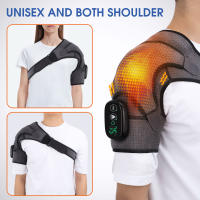 Masajeador de hombros con calefacción eléctrica, cinturón de soporte térmico para fisioterapia, vibración, artritis articular, alivio del dolor - details 6