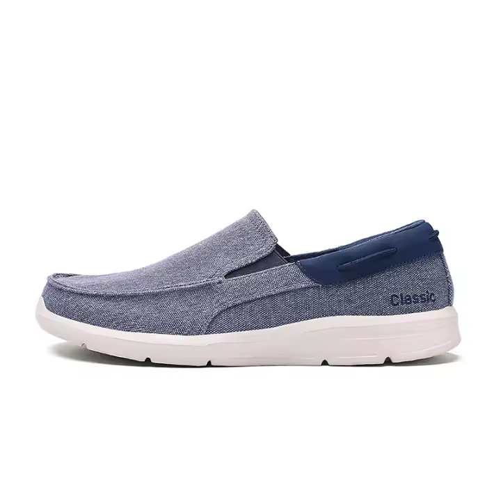 Zapatos casuales transpirables de un pedal para hombre, mocasines de tela de Beijing viejo - 1