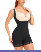 Slimming Shapewear for Women Postpartum Tummy Control Body Shaper Butt Lifter Bodysuit Zipper Open Bust Open Crotch Corset Fajas - details 12