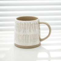 Taza pintada a mano de estilo ins de cerámica nórdica simple, taza de agua personalizada creativa de leche japonesa taza de café de cerámica gruesa - details 5