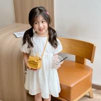 Dulce bolso de hombro con lazo de cuero PU, bolso cruzado con lazo de Color sólido, monedero, cartera, Bolso pequeño para niños, ropa de calle - details 6