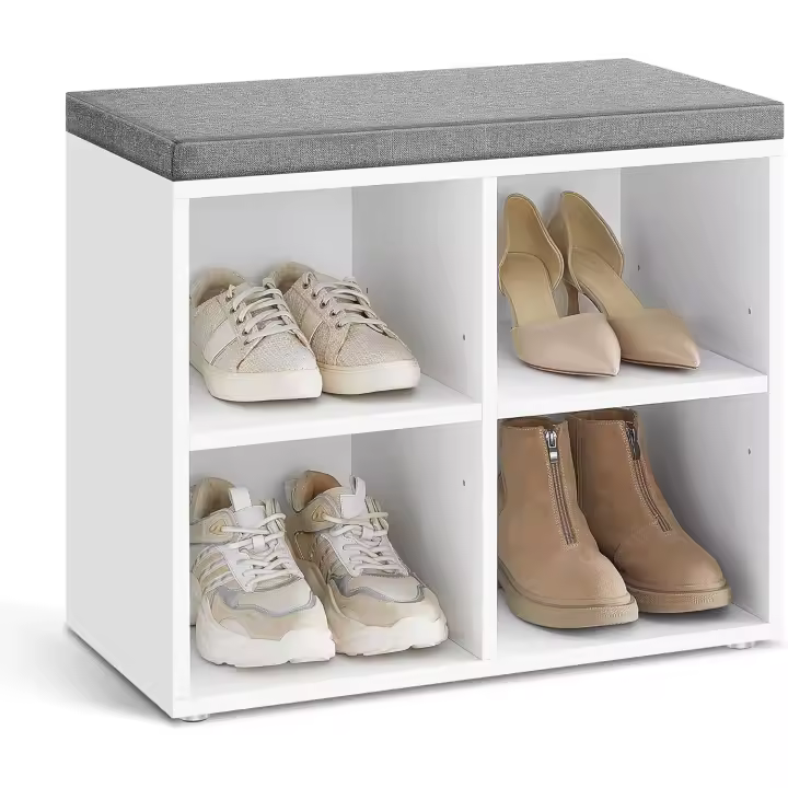 Taburete de cambio de zapatos asequible con almohadillas cómodas Gabinete para almacenar zapatos - 1