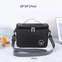 Bolsa De Almuerzo Portátil Caja Térmica Impermeable Con Correa Para Oficina Estuche Aislado Para Comida Unisex - details 9
