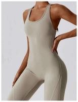 Mono de Yoga sin Espalda para Mujer Conjunto Deportivo de Un Piezo Traje de Gimnasio de Moda - details 24