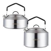 Hervidor de agua para camping, cafetería, cubiertos, juego de picnic, tetera, utensilios de cocina de viaje,1l/1,5l - details 0
