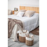 Cabecera de cama de madera para pared. Cabecera de Tablas, Superior Horizontal Blanca. Estilo Vintage, para Camas de 150 cm - details 10