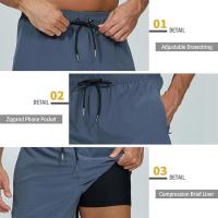 Traje de Baño para Hombres con Lining de Compresión Secado Rápido para Natación y Surf - details 1