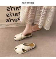 Semi-zapatillas Baotou para mujer para usar en verano, nuevas sandalias perezosas de moda. - details 4