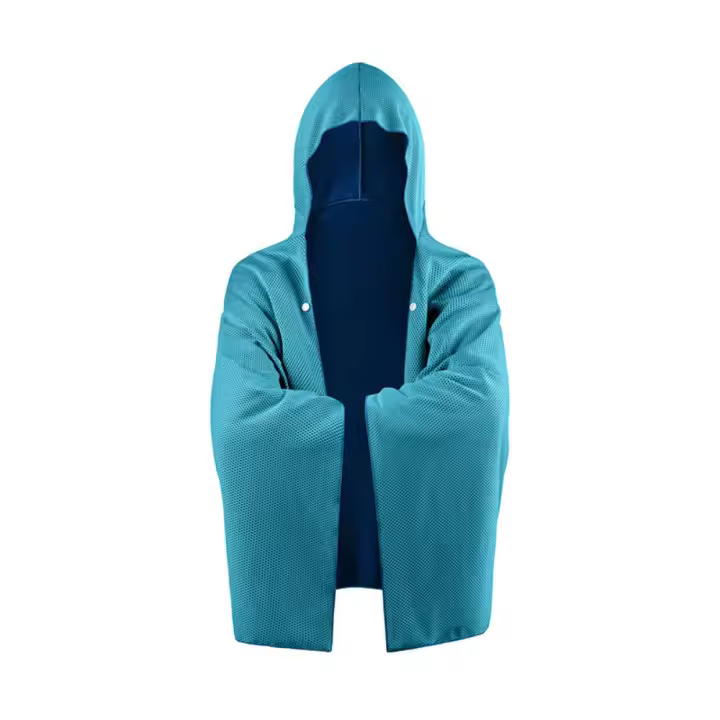 Poncho de sol creativo lavable, Toalla de baño transpirable de secado rápido, protección UV, absorbente de sudor, capa refrescante deportiva para ciclismo - 1