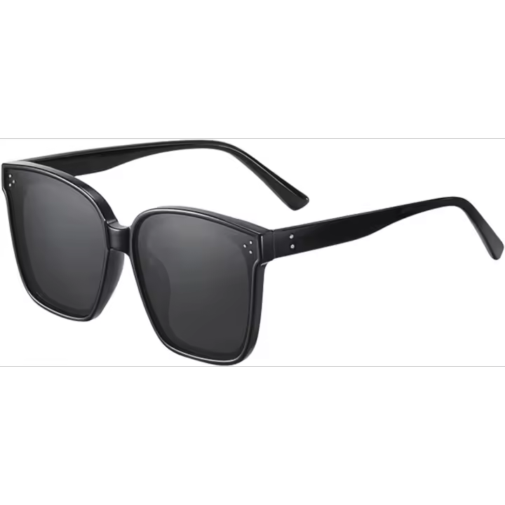 Gafas de sol cuadradas polarizadas de gran tamaño para mujeres y hombres, gafas vintage con lente plano a la moda - 1