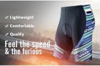 Mallas de ciclismo de bloque de color para hombre, pantalones cortos de ciclismo de carretera elásticos de alta elasticidad con acolchado 4D activo para andar en bicicleta al aire libre. - details 1