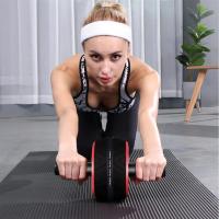 Rodillo para abdominales para entrenamiento de fuerza abdominal y central, rueda de ejercicio con rodillo para abdominales para gimnasio en casa, ruedas para abdominales con accesorios para rodilleras - details 4