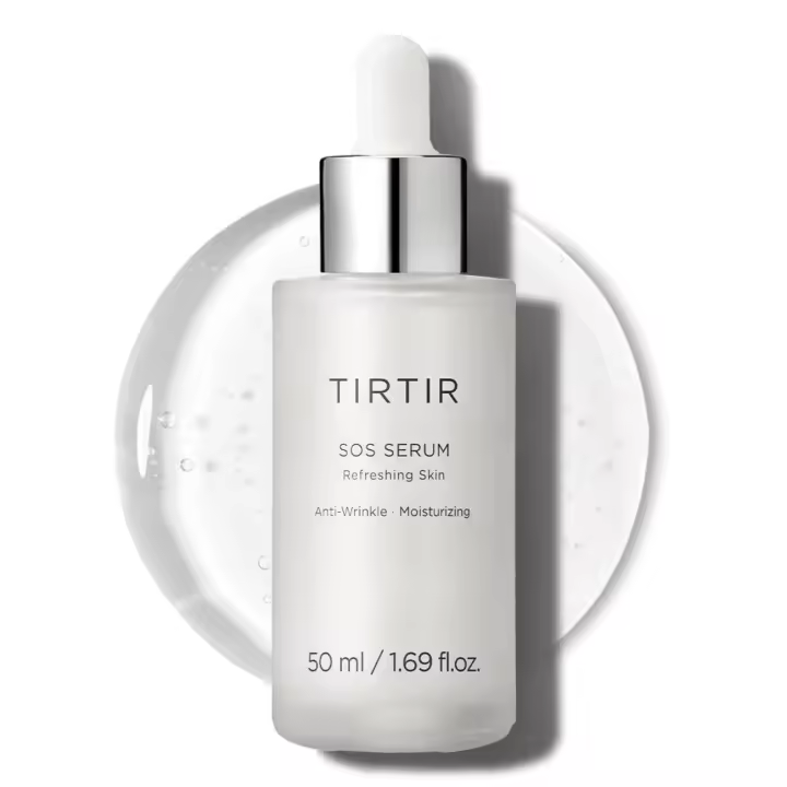 TIRTIR SOS Radiant Glow Boosting Face Plumping, antienvejecimiento, hidratante, visiblemente suave y brillante - Suero sin fragancia para todos - 1