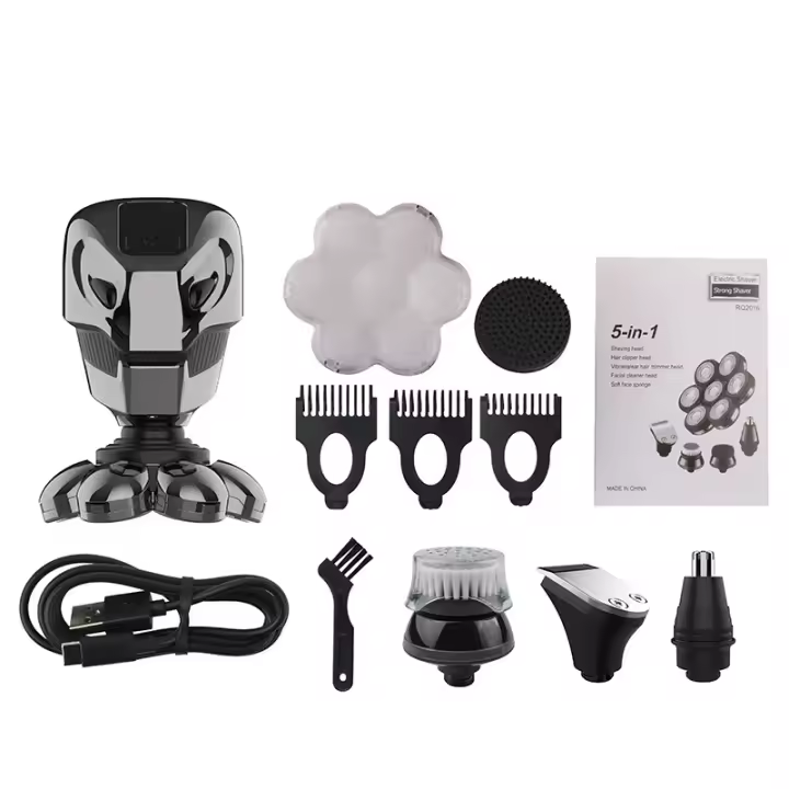 Set de afeitadora cinco en uno recargable Lavado completo del cuerpo para hombres - 1