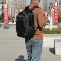 Bolsa Escolar de gran capacidad para estudiantes, mochila informal de Color sólido, Material Oxford, multifunción Simple - details 6