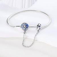 Pulsera de Plata Esterlina 925 Encanto de Mariposa Estrellas Luna Cadena de Seguridad - details 26