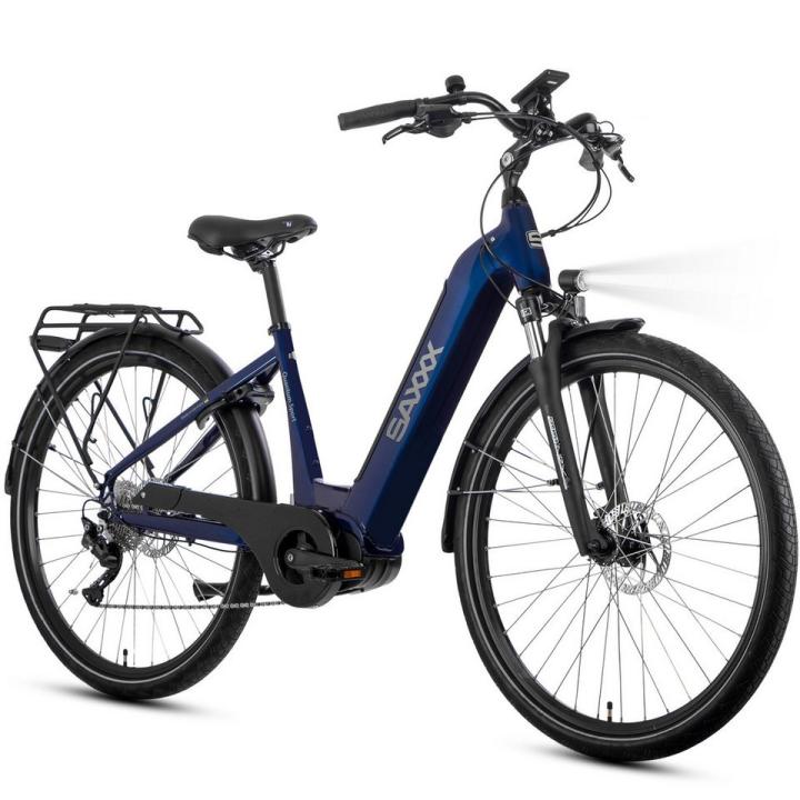 Bicicleta Eléctrica de Trekking 28 pulgadas, 540 Wh, Rango de 60-100 m, Frenos de Disco Hidráulicos, 10-Velocidades Desviador Trasero, Motor Medio Montado, 130 kg, Velocidad de 25 km/h, Sistema de Bajo Paso