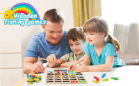 Wooden fishing games