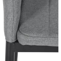 Sillas de Comedor Juego de 4 Sillas de Metal para Cocina, Silla de Mesa Comoda Silla con Asiento Tapizado, Negro - details 107