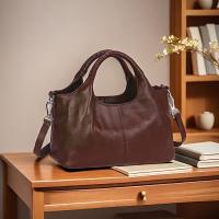 Bolso Elegante de Tote Gran Capacidad, Correa Ajustable, Cierre con Cremallera, Linedo de Poliéster, Pintado a la Edad Versátil para el Uso Diario, Negro/Marrón - details 3