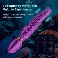 Octopus Tentacle Vibrador Anal Femenino Punto G Clítoris Estimulación Vagina 360 °   Rotación juguetes sexuales mujeres silicona consolador masturbación - details 2