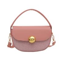 Bolso cruzado de lentejuelas de estilo coreano a la moda, bolso de sillín de Pu de medio círculo, correa ajustable, bolso de hombro de gran capacidad para mujer - details 8