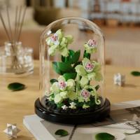 Bloque de decoración de escritorio de montaje eterno, flor, rompecabezas para niños, rosa, bloques de construcción, juguete, ramo, regalo - details 8