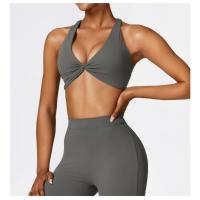 Sujetador deportivo con tirantes cruzados para mujer, sostén deportivo de realce, Top corto para Yoga, gimnasio, Fitness, transpirable - details 9