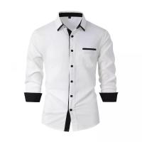 Camisa informal para hombre, camisa con cuello vuelto, a la moda - details 5
