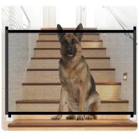 Puerta de seguridad para perro, valla plegable de malla ingeniosa para interior y exterior, suministros para mascotas - details 11